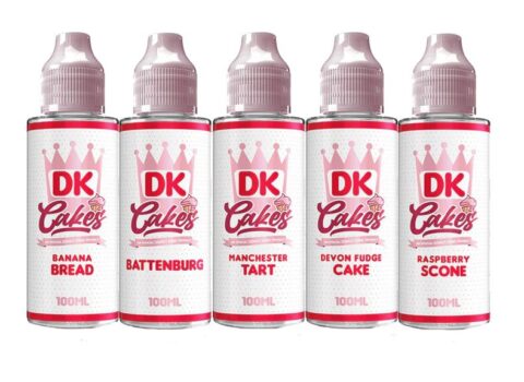 Donut King Cakes, donut king 100ml, cakes Shortfill, donut king cakes E-Liquid, donut king cakes deals, cheapest donut king cakes, 100ml cakes liquid, banana bread dk cakes, battenburg dk cakes, manchester tart dk cakes, devon fudge dk cakes, raspberry scone dk cakes