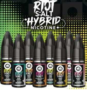 Riot salt deals, hybrid nicotine, 10ml salts, sweet 10mls, fruity 10mls, fizzy 10mls, nic salt deals, riot salt deals UK, UK salt Nic sales, 50vg, 50pg, 50/50 10mls, 10ml deals,