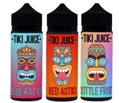 Tiki Juice, 100ml Shortfill, 100ml E-Liquid, blue raz ice 100ml, red astiki 100ml, skittle fruits 100ml, tiki juice 100ml deals, Tiki Juice Deals UK, Gummies liquid,