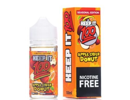 keep it 100ml, apple cider donut, 100ml, e-liquid, 70vg, apple donut, cider liquid, apple cider liquid, keep it 100ml liquid deals, May 2022 Shortfill deals, May 2022 Keep It 100 deals, Keep it 100 deals, keep it 100 shortfill deals