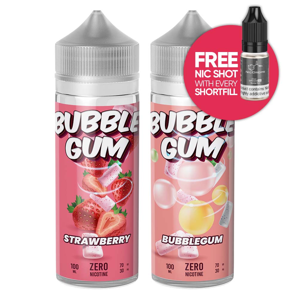 Bubblegum E Liquid 4x 100ml Short Fills £15 00 Vape Bargains Uk