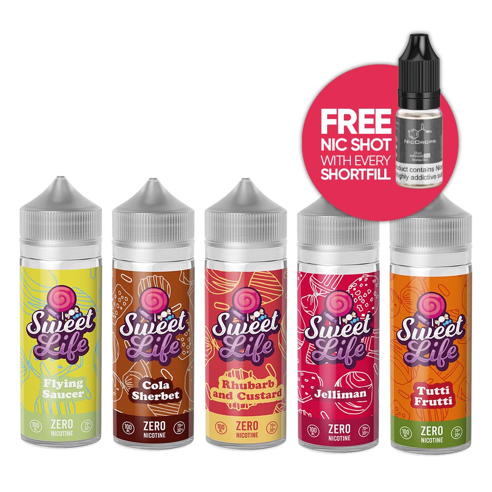 Sweet Life E Liquid 100ml Shortfills £495 Vape Bargains Uk 0765