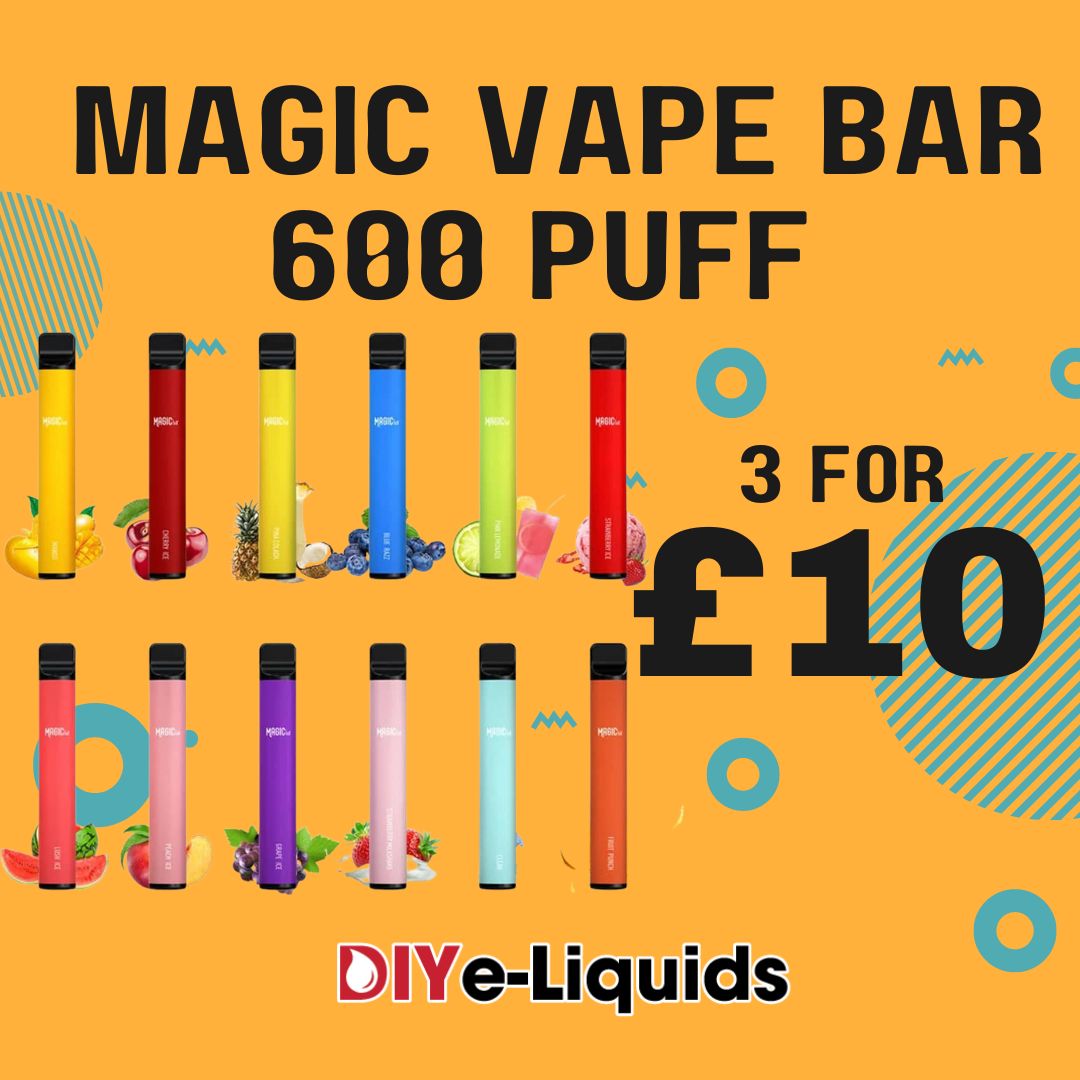 Magic Vape Bar 600 Puff 3 Pack £10.00 Vape Bargains UK
