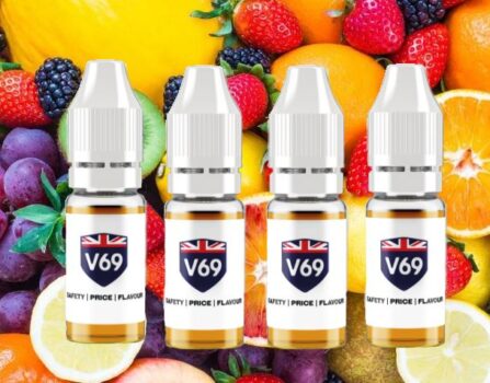 V69, 10ml, Nic Salt, E-Liquid, 45vg, 55pg, v69 salt liquids, salt nic under a pound, 10ml under a pound, cheapest salt liquid UK, UK salt liquid deals, July 2022 salts deals