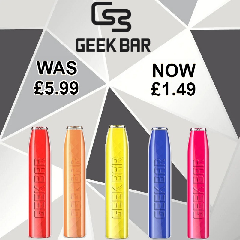 Geek Bar Disposable Vape Kit £1.49 Vape Bargains UK
