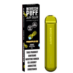 moreish puff air bar disposable vape pineapple ice