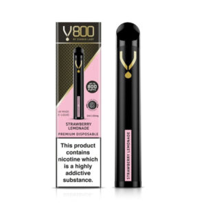 DINNER LADY V800 STRAWBERRY LEMONADE DISPOSABLE VAPE POD