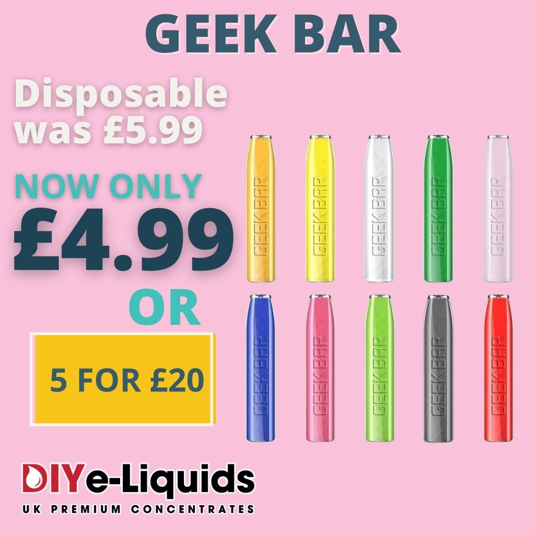 GEEK BAR 5 Pack Disposable Vape Kit £20.00 Vape Bargains UK