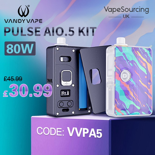 Vandy Vape Pulse AIO.5 80w Kit - £30.99 - Vape Bargains UK