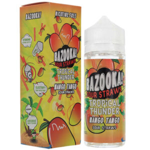 mango-tango-tropical-thunder-100ml-eliquid-shortfill-bottle-with-box-by-bazooka-sour-straws