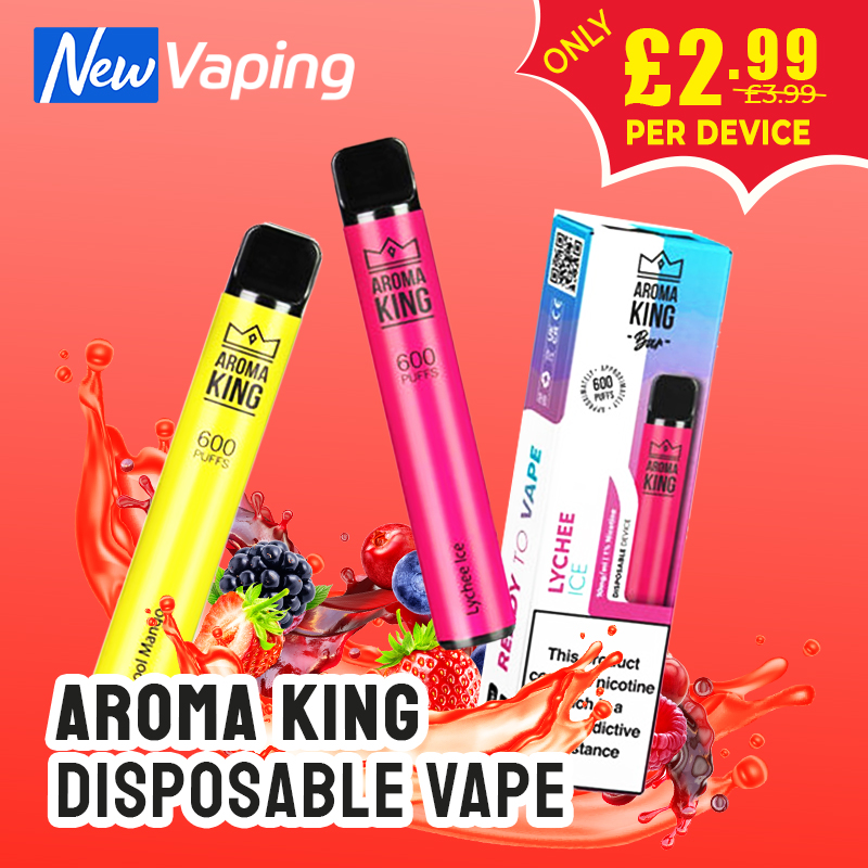 Aroma King 600 Puffs Disposable Vape 2 99 Vape Bargains UK