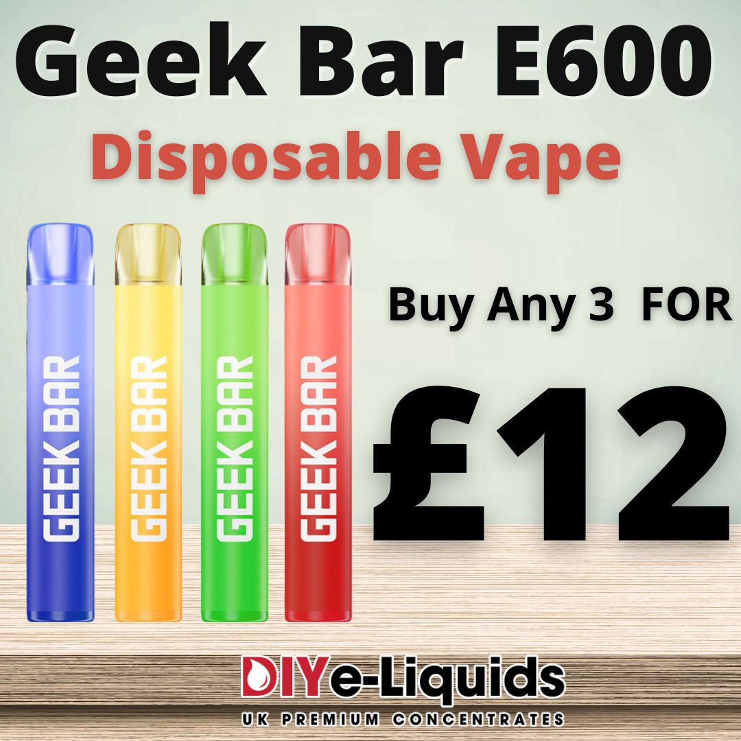 GEEK BAR E600 3 Pack Disposable Vape £12.00 Vape Bargains UK