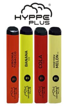 HYPPE Plus, Disposable, Vape, cool melon, strawberry banana, icy mint, pear ice, frozen banana, b;ueberry ice, guava ice, 400 puff, 280mAh, 1.6ml, 20mg nic salt, disposable vape deals 2022, october vaping deals 2022,