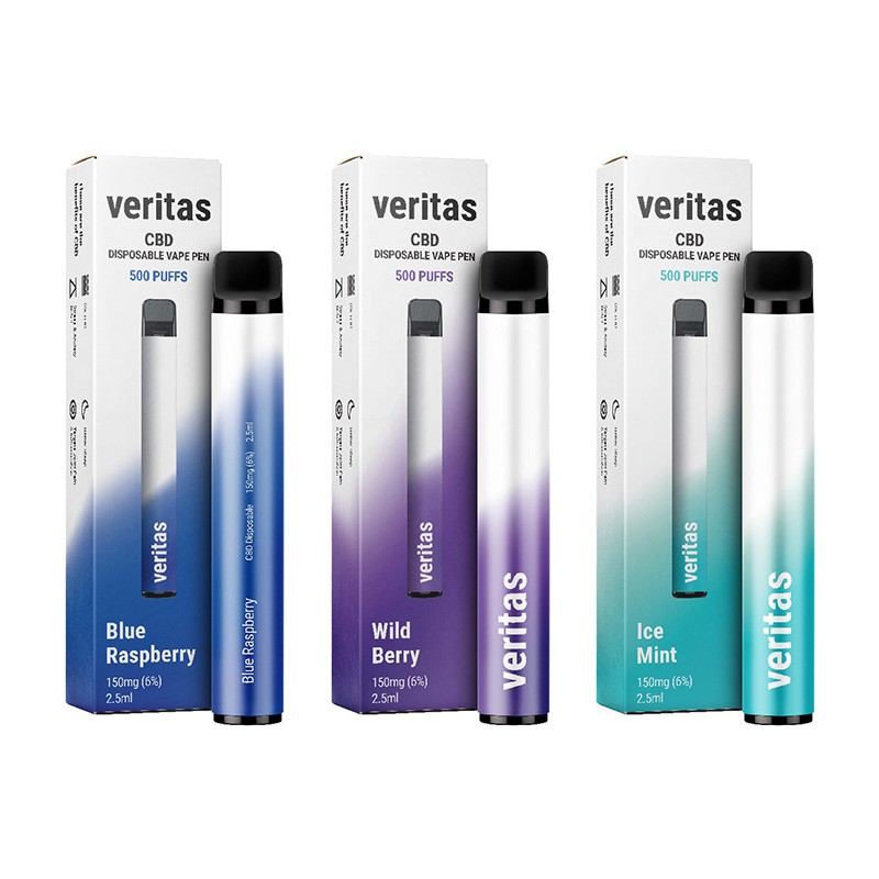 Veritas 150mg CBD Disposable Vape Pens - £5.99 - Vape Bargains UK