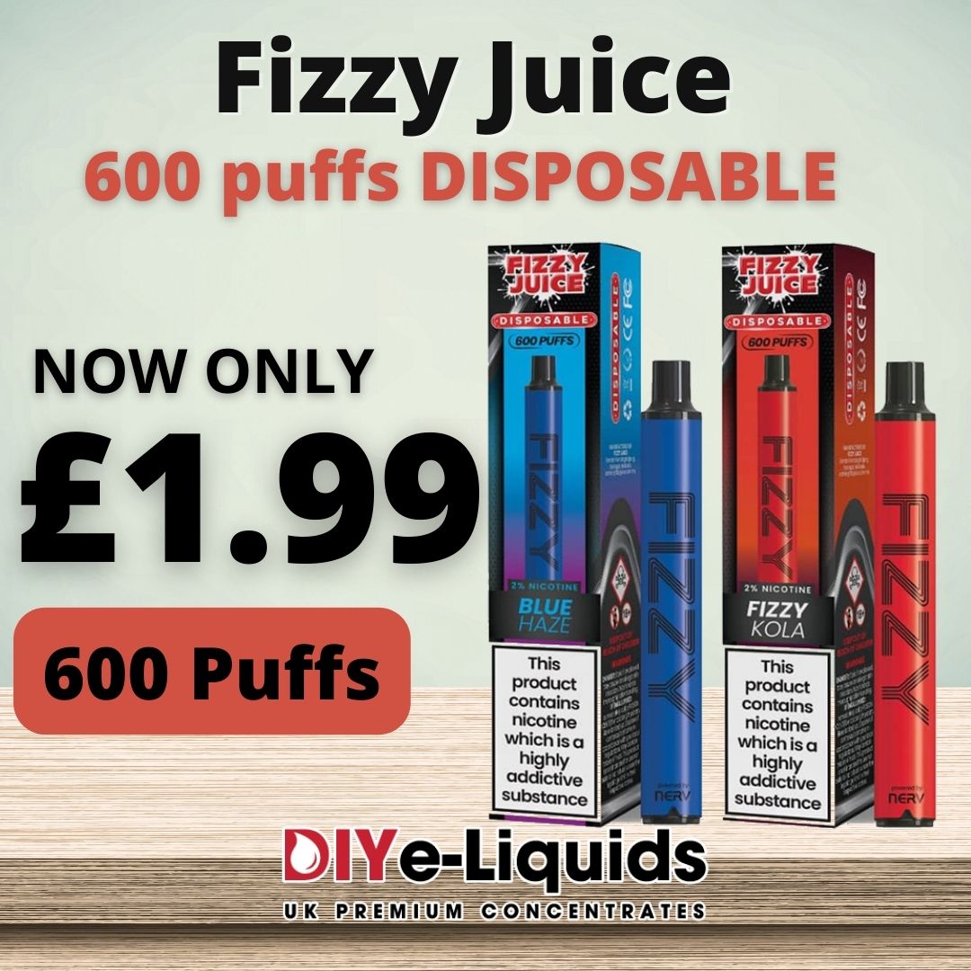 Fizzy Juice 600 Disposable Vape Kit £1.99 Vape Bargains UK