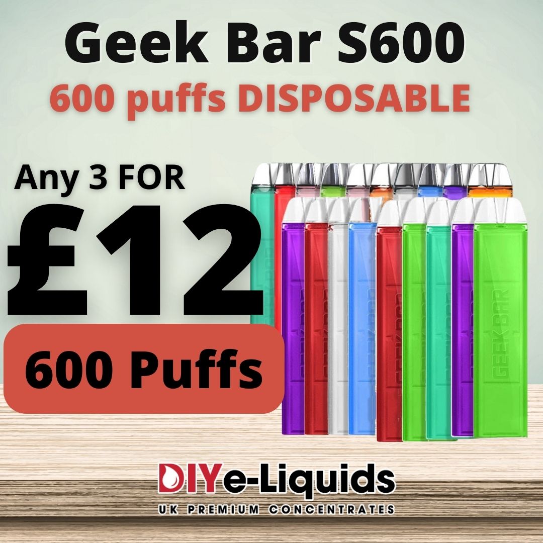 GEEK BAR S600 3 Pack Disposable Vape Device £12.00 Vape Bargains UK