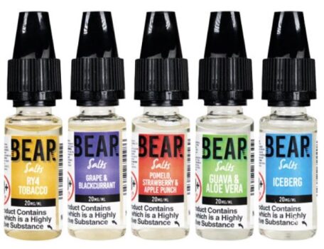 Bear Flavour, 10ml Salt Liquids, bear salts, 10ml salts, 50vg, bear salts multi packs, nic salt flavours