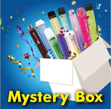 Disposable Vape, Mystery Box, 10 Pack disposables, Geekvape, Elf Bar, IVG, Elux, GeekBar, 20mg, 10mg, 50vg, sweet, fruity, tangy, dessert, 50p disposable