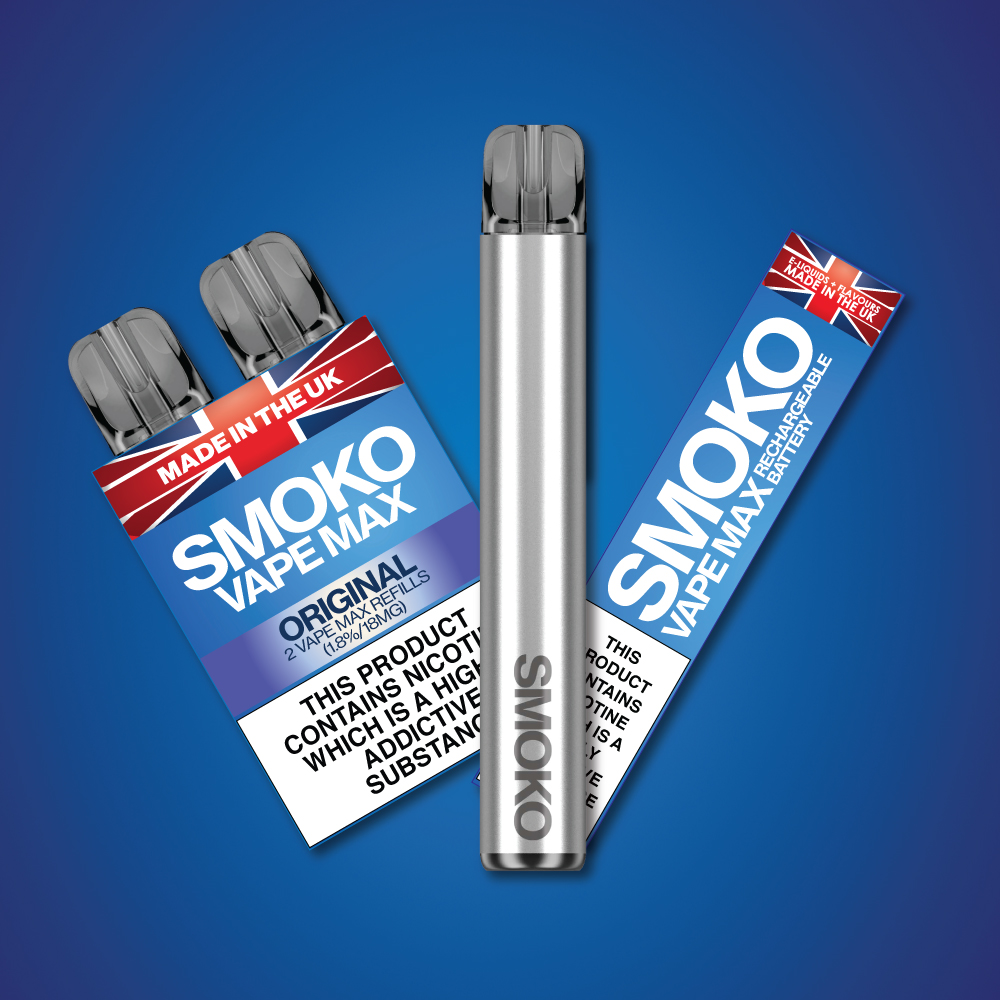 SMOKO VAPE MAX Starter Kit + 1 Pack of VAPE MAX Refills 7.99 - Vape Bargains UK SMOKO VAPE MAX Starter Kit + 1 Pack of VAPE MAX Refills 7.99 - Vape Bargains UK