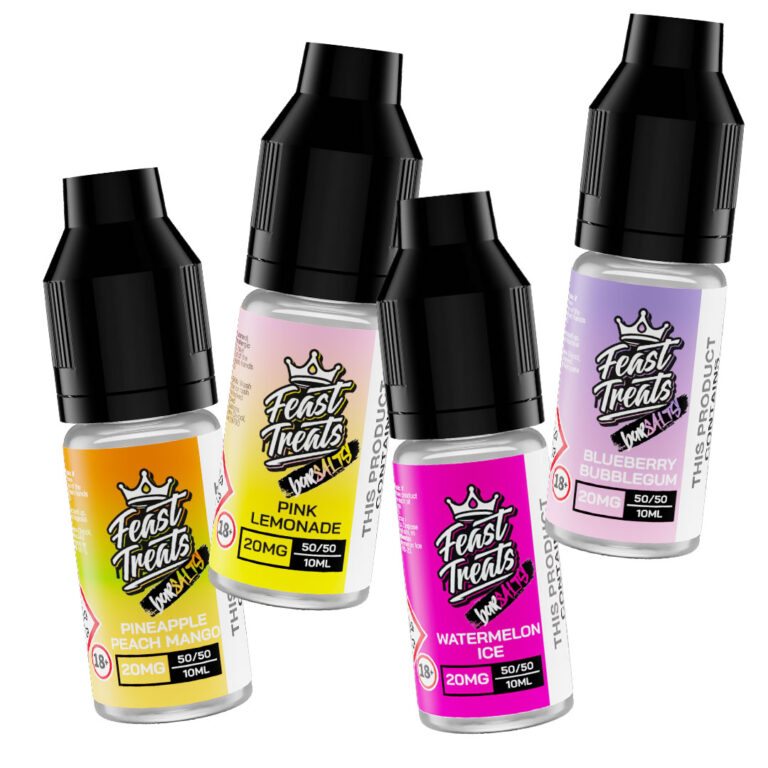 Feast Treats Bar Salts E Liquid 12 Bundle Pack – £3.99