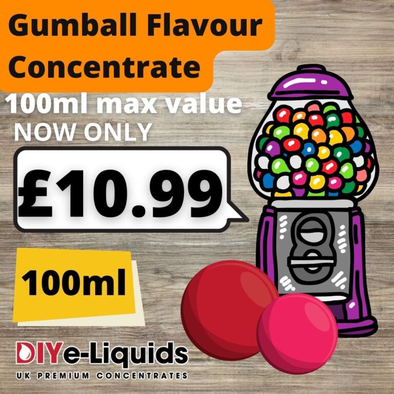 Gumball Flavour Concentrates 100ml – £10.99