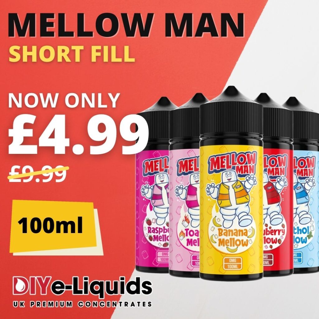 Mellow Man 100ml E-Liquid Short Fill – £4.99