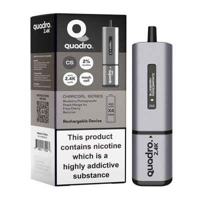 Quadro 2.4K Device Charcoal Series 20mg £8.00