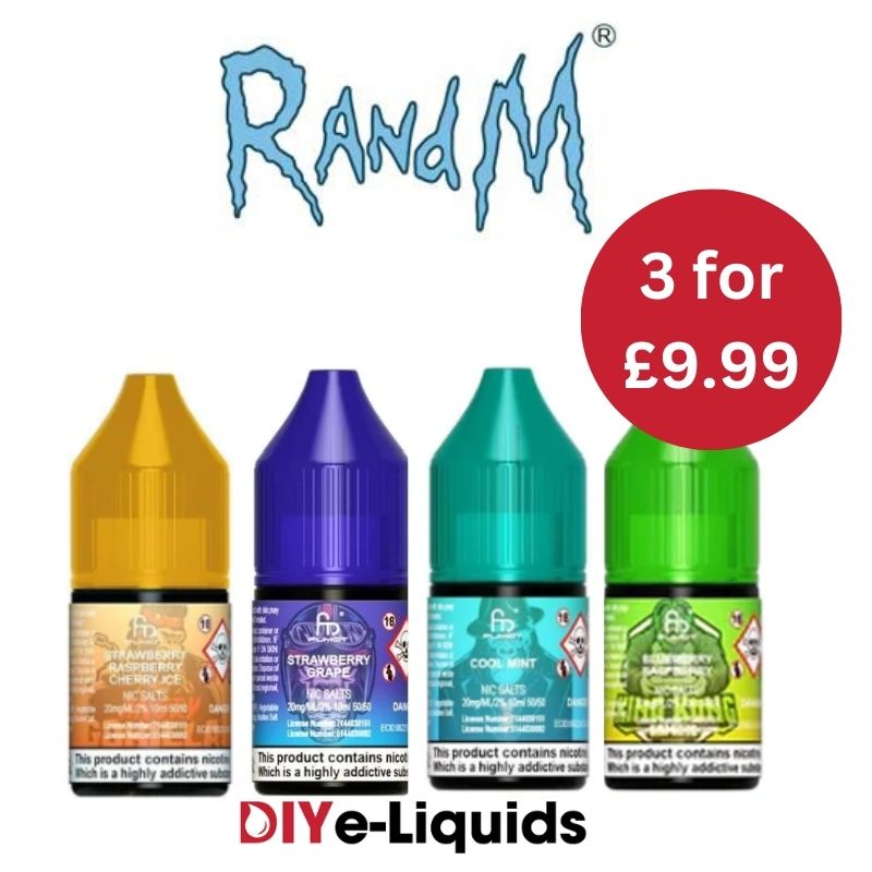 RandM Tornado 7000 3 x 10ml Nic Salts – £9.99