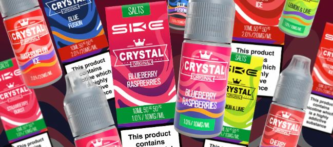 SKE Crystal Nicotine Salts 10ml E Liquids – £1.00