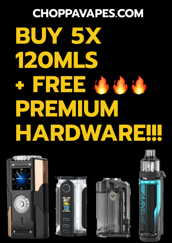 Mod & 5x 120ml Eliquid – £75.00