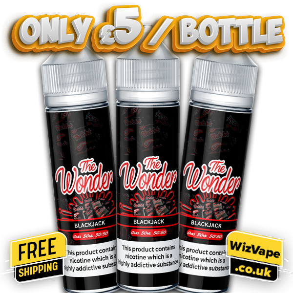 The Wonder Blackjack 50ml E Liquid Shortfill – £5.00