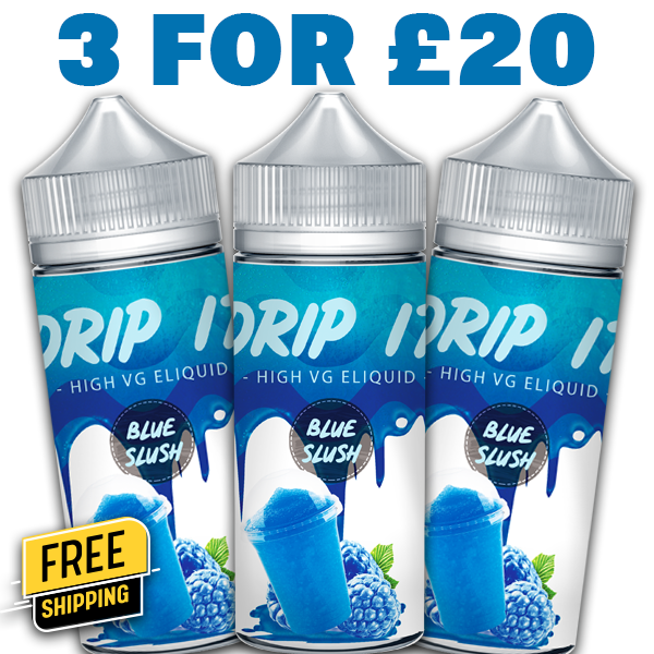 Drip It Blue Slush 3x 100ml E Liquid Shortfill – £20.00