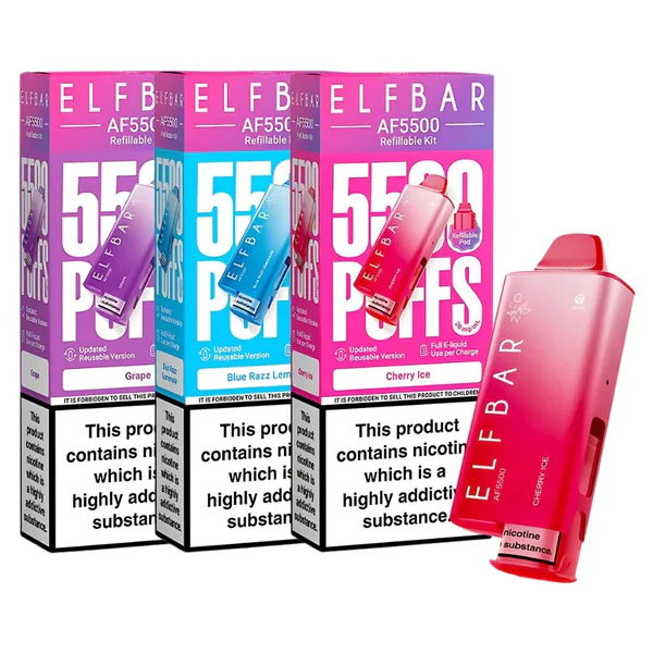 Elf Bar AF5500 Vape Kit – 3 Pack £15.00