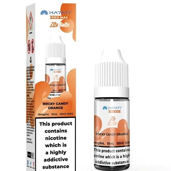 Rocky Candy Orange Nic Salt E-Liquid by Hayati Crystal Pro Max 10ml – £2.49