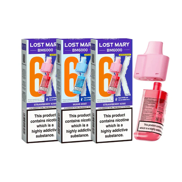 Lost Mary BM6000 refill pods – Buy Any 5 For £27.99