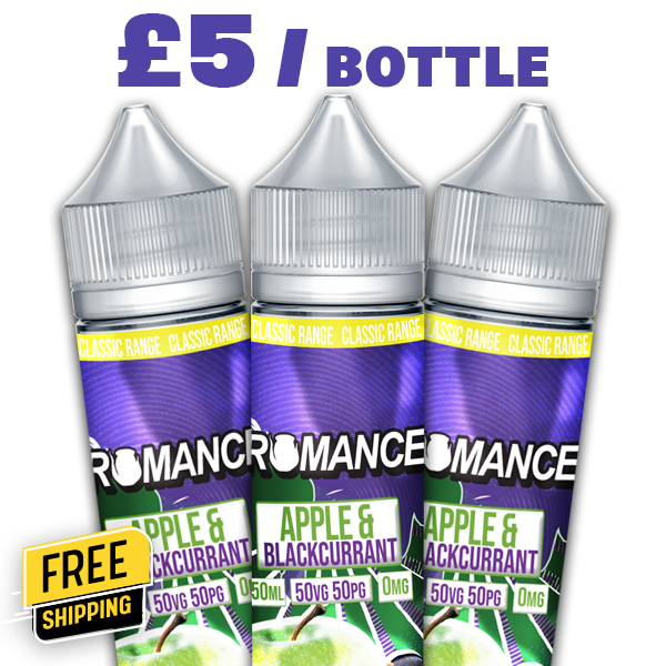 Romance Apple Blackcurrant 50ml E Liquid Shortfill – £5.00
