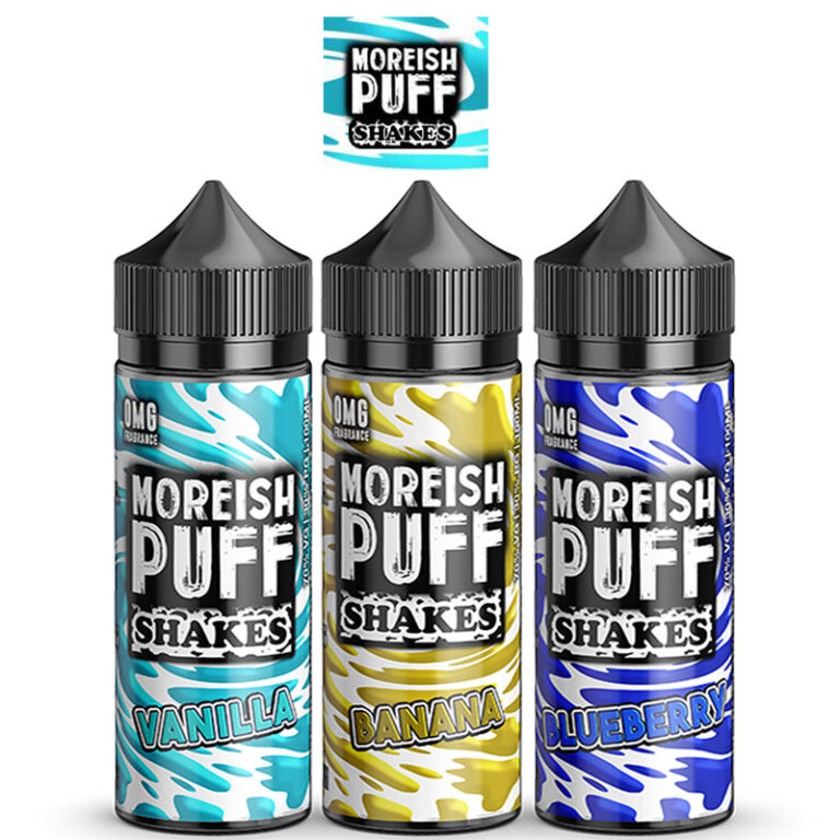 Moreish Puff Shakes 100ml E-Liquid Shortfills – £7.99