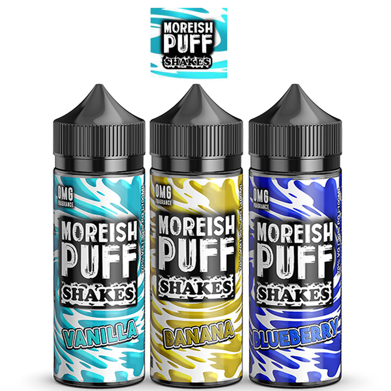 Moreish Puff Shakes 100ml E-Liquid Shortfills – £7.99