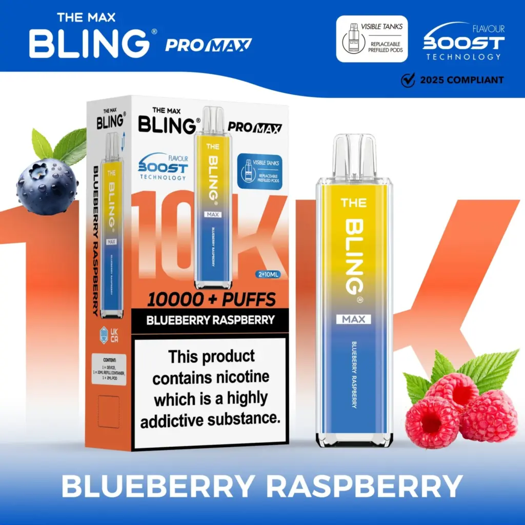 Buy 1 Get 1 – The Crystal Bling Max 10000 Preffilled Pod Kit at £7.99