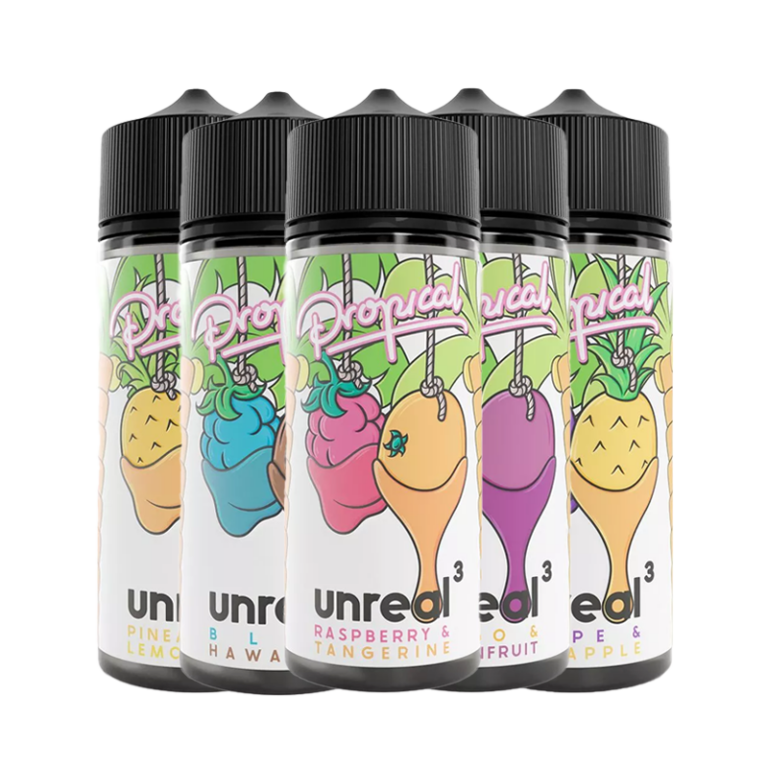 Unreal3 E Liquid 100ml – £9.49 (Free Nicotine Shots)