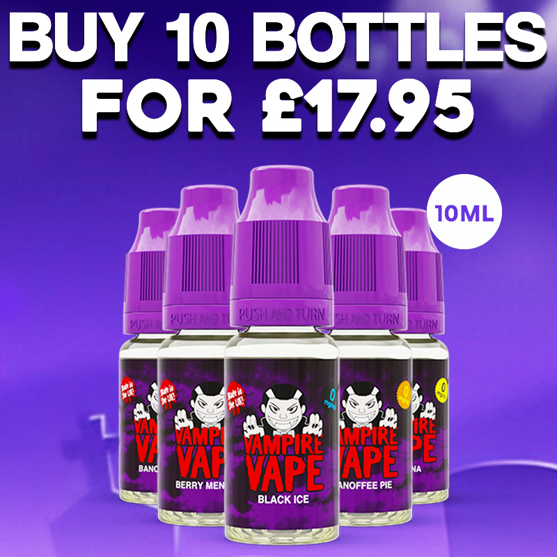 Vampire Vape E Liquid 10 Pack – £17.95