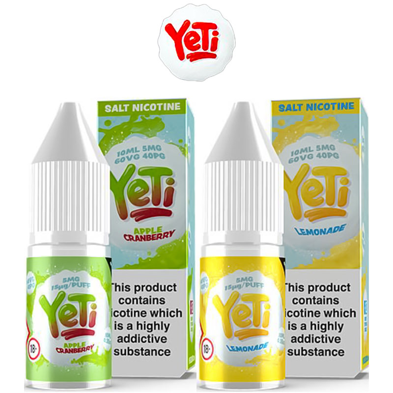 Yeti Nic Salt E Liquids 10ml – £1.99