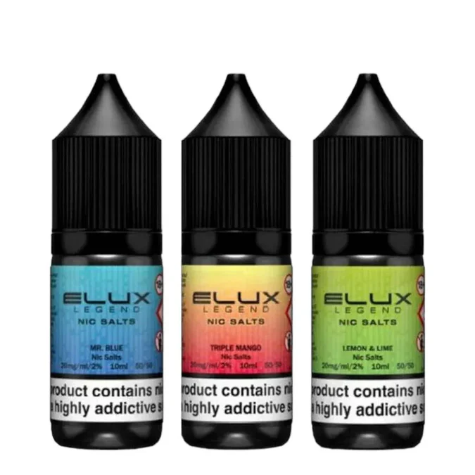 Elux Legend Nic Salts – Buy Any 6 For £10.00