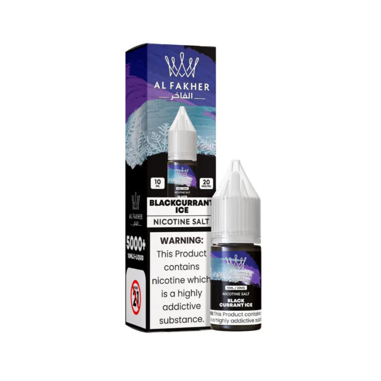 Al Fakher Blackcurrant Ice 10ml Nic Salt E-Liquid – £0.79