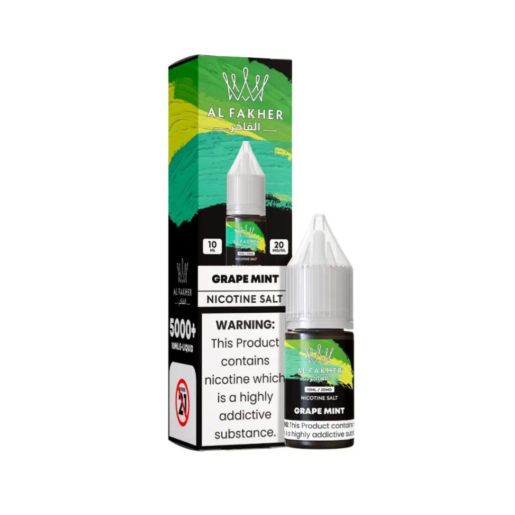 Al Fakher Grape Mint 10ml Nic Salt E-Liquid – £0.79