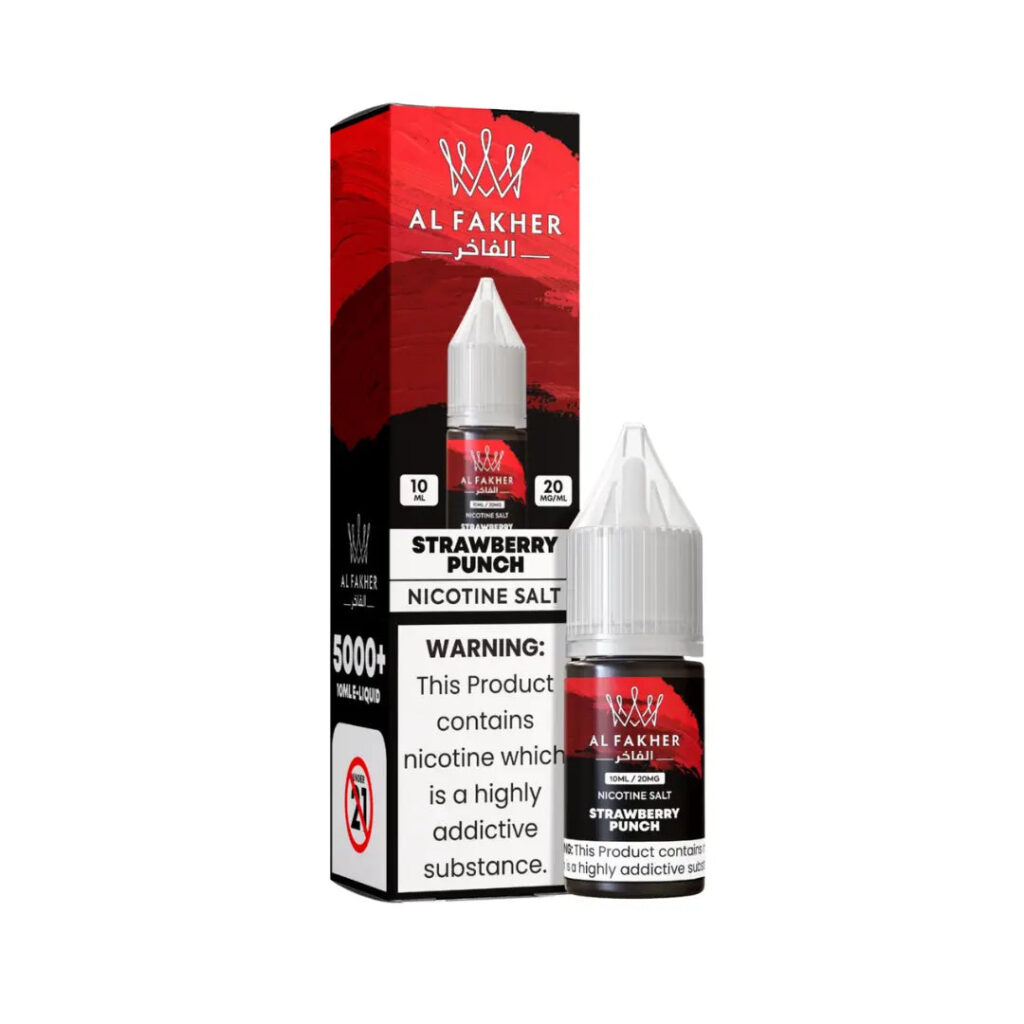 Al Fakher Strawberry Punch 10ml Nic Salt E-Liquid – £0.79