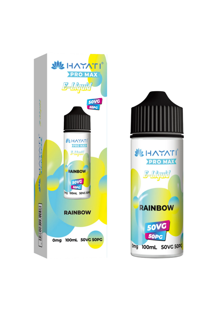 Rainbow 50/50 Shortfill E-Liquid by Hayati Pro Max 100ml – £6.99