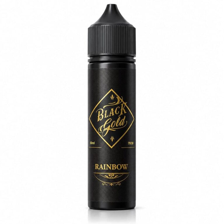 New Black Gold Rainbow E-Liquid 50ml Shortfill – £0.99