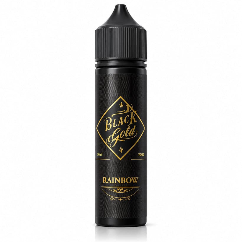 <span class="vb-new-badge">New</span> Black Gold Rainbow E-Liquid 50ml Shortfill – £0.99
