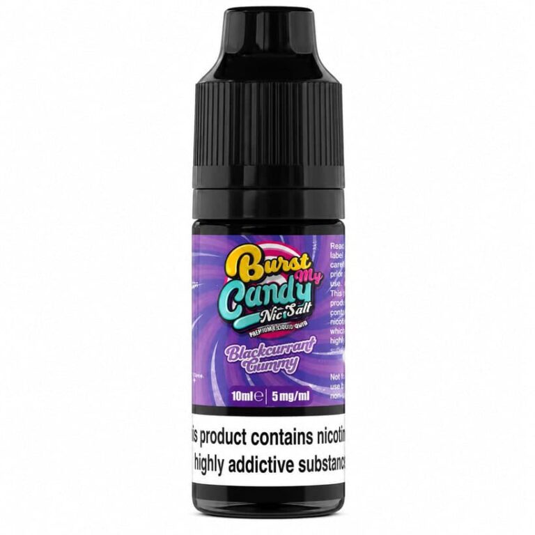 Burst My Candy Blackcurrant Gummy Nic Salt 10ml E-Liquid – £0.49